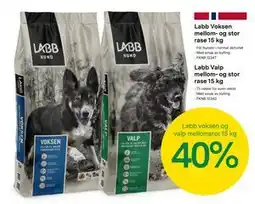 Felleskjøpet Labb voksen og valp mellomstor 15 kg tilbud