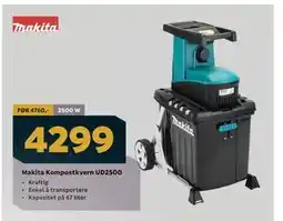 Megaflis Makita Kompostkvern UD2500 tilbud