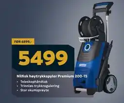 Megaflis Nilfisk høytrykkspyler Premium 200-15 tilbud