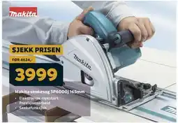Megaflis Makita senkesag SP6000j 165mm tilbud