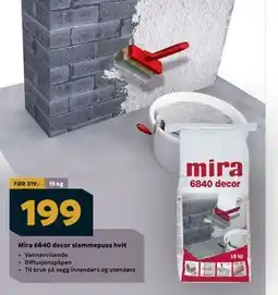 Megaflis Mira 6840 decor slemmepuss hvit tilbud