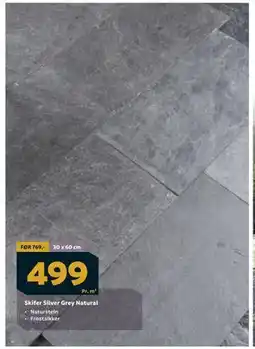 Megaflis Skifer Silver Grey Natural tilbud