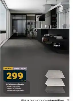 Megaflis Serie Cemento Rasato tilbud