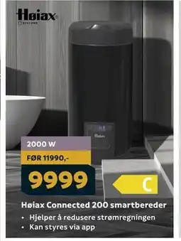 Megaflis Høiax Connected 200 smartbereder tilbud