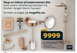 Megaflis Grohe Euphoria dusjsystem 310 m/dusjbatteri børstet Warm Sunset tilbud