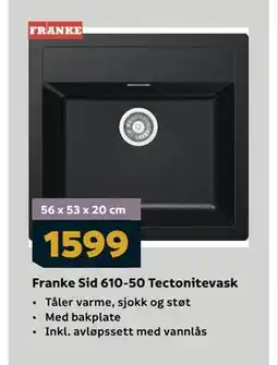 Megaflis Franke Sid 610-50 Tectonitevask tilbud
