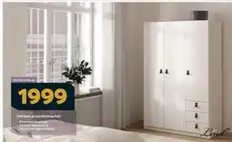 Megaflis Lind base garderobeskap hvit tilbud