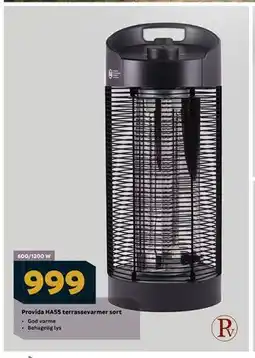 Megaflis Provida HA55 terrassevarmer sort tilbud