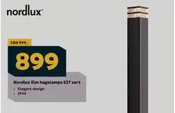 Megaflis Nordlux Elm hagelampe E27 sort tilbud