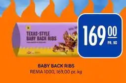 Rema 1000 BABY BACK RIBS tilbud