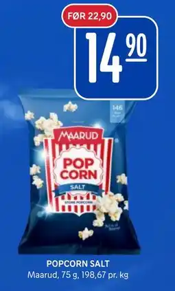 Rema 1000 POPCORN SALT tilbud