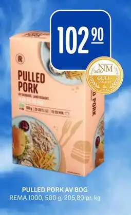 Rema 1000 PULLED PORK AV BOG tilbud