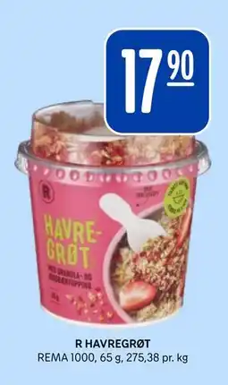 Rema 1000 R HAVREGRØT tilbud