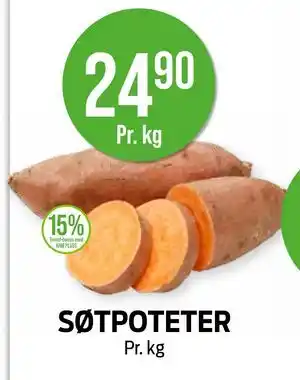 Kiwi SØTPOTETER tilbud