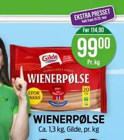 Kiwi WIENERPØLSE tilbud