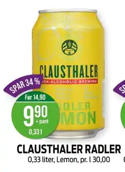 Kiwi CLAUSTHALER RADLER tilbud