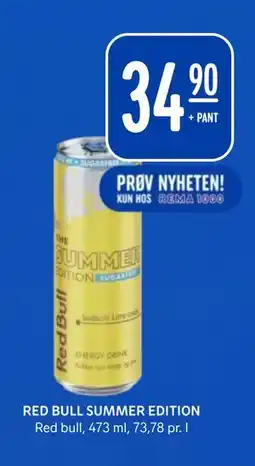 Rema 1000 RED BULL SUMMER EDITION tilbud