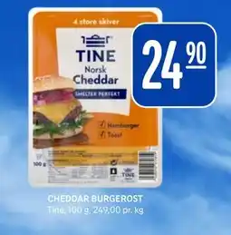 Rema 1000 CHEDDAR BURGEROST tilbud