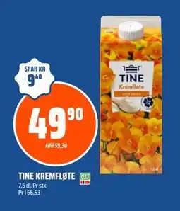 Coop Obs TINE KREMFLØTE tilbud