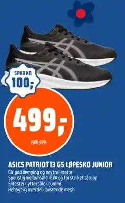 Coop Obs Asics Patriot 13 GS løpesko junior tilbud