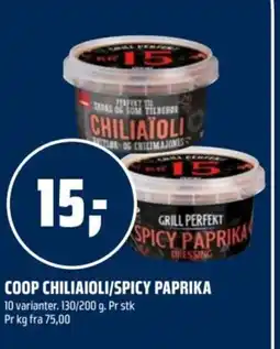Coop Obs Coop chiliaioli/spicy paprika tilbud