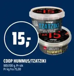 Coop Obs Coop hummus/tzatziki tilbud