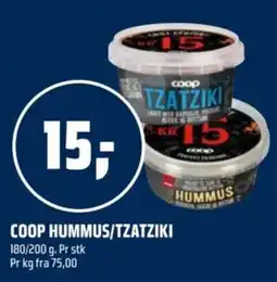 Coop Obs Coop hummus/tzatziki tilbud