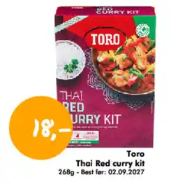 Havaristen Toro Thai Red curry kit tilbud