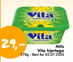 Havaristen Mills Vita hjertego tilbud