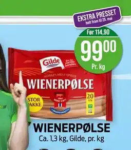 Kiwi WIENERPØLSE tilbud
