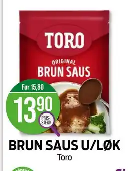 Kiwi BRUN SAUS U/LØK tilbud
