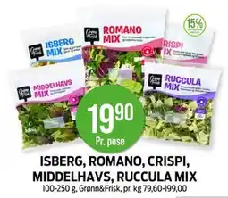 Kiwi ISBERG, ROMANO, CRISPI, MIDDELHAVS, RUCCULA MIX tilbud