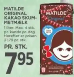Meny Matilde original kakao skum- metmælk tilbud