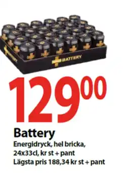 MaxiMat Svinesund ENERGIDRYCK Battery tilbud