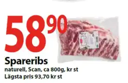 MaxiMat Svinesund SCAN Spareribs tilbud