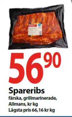 MaxiMat Svinesund ALLMANS Spareribs tilbud
