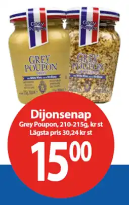 MaxiMat Svinesund GREY POUPON Dijonsenap tilbud