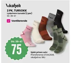 Sport Outlet 2 PK. TURSOKK tilbud