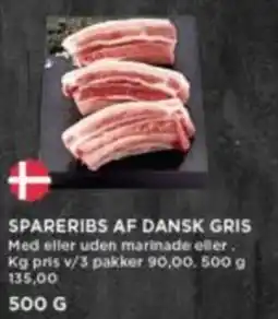 Meny Spareribs af dansk gris tilbud