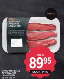 Meny Omhu mørbrad af frilands- lammekød tilbud