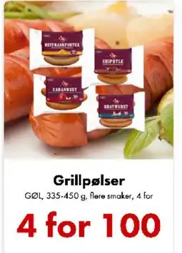 Nordby Supermarket GØL Grillpølser tilbud