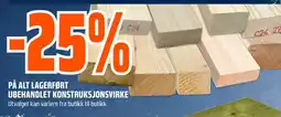 Coop Obs På alt lagerført ubehandlet konstruksjonsvirke tilbud