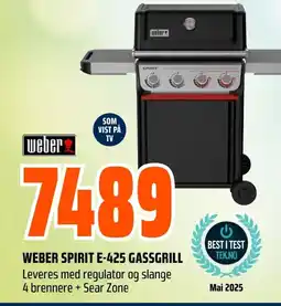 Coop Obs Weber Spirit e-425 gassgrill tilbud