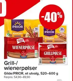 Spar Grill-/ wienerpølser tilbud