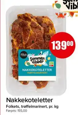 Spar Nakkekoteletter tilbud