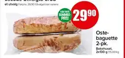 Spar Ostebaguette 2-pk tilbud