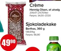 Spar Sjokoladekake tilbud