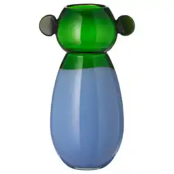 IKEA Ikea ps 2026 Vase, glass/blå/grønn, 38 cm tilbud