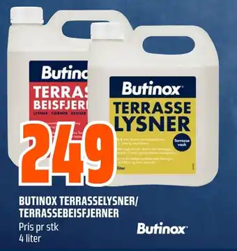 Coop Obs Butinox Terrasselysner/ terrassebeisfjerner tilbud