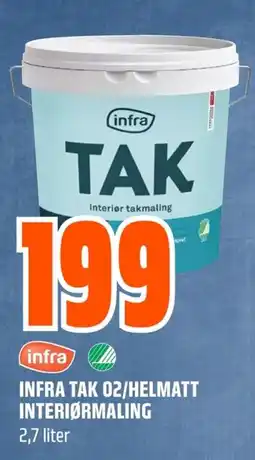 Coop Obs Infra Tak 02/helmatt interiørmaling tilbud